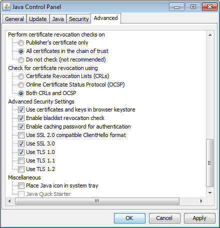 Advanced Network Settings panel, third part